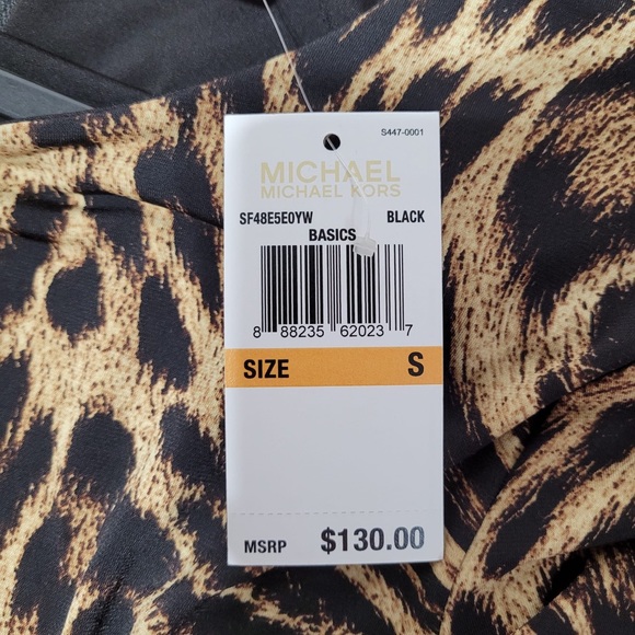 New Michael Kors  long sleeve leopard print dress  size s - Picture 9 of 9